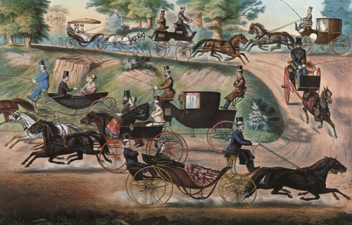 Fashionable 'Turn-Outs' in Central Park.
