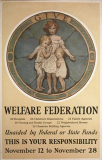 Two Todlers clutching to Young Girl.