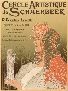 Poster of Woman holding Smaller Woman in Hand.