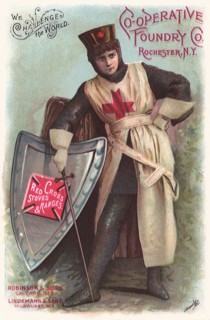 Knight posing with Shield.