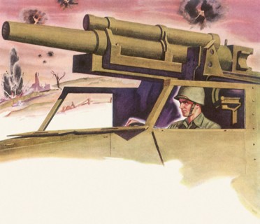 Tank Destroyer in Action.