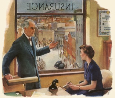 Insurance Salesman and Secretary.