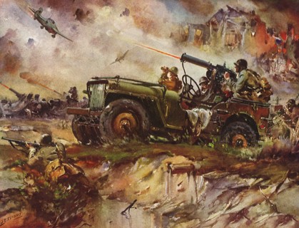 Russians battle Nazis at Stalingrad.