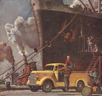 Pickup Truck at Harbor.