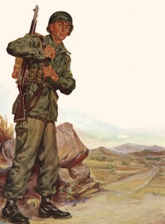 Army Soldier with Rifle.