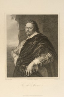 G. Pommer. 18th Century Engraving. Charles Stuart I. England. United Kingdom