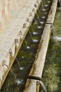 Fountain of the 99 Spouts. L'Aquila. Abruzzo. Italy