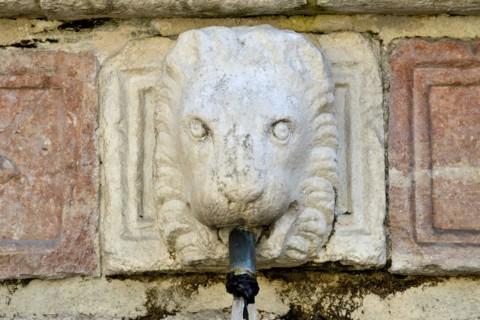 Fountain of the 99 Spouts. L'Aquila. Abruzzo. Italy