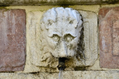 Fountain of the 99 Spouts. L'Aquila. Abruzzo. Italy