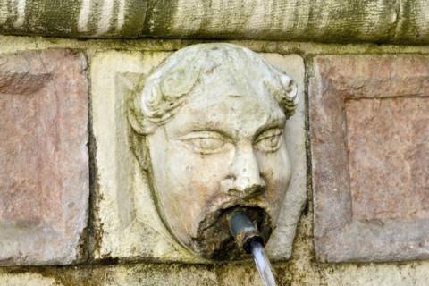 Fountain of the 99 Spouts. L'Aquila. Abruzzo. Italy