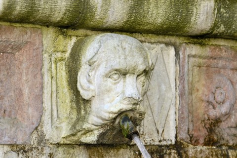 Fountain of the 99 Spouts. L'Aquila. Abruzzo. Italy