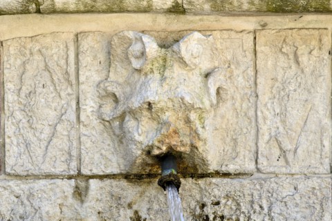Fountain of the 99 Spouts. L'Aquila. Abruzzo. Italy