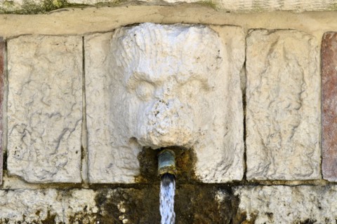 Fountain of the 99 Spouts. L'Aquila. Abruzzo. Italy