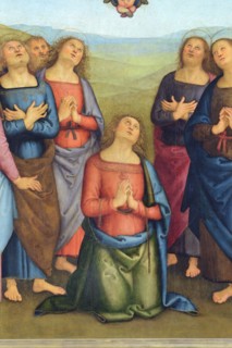 Corciano (Italy, Umbria, province of Perugia), Church of Santa Maria Assunta. Perugino, Assumption of the Virgin, painting on wood