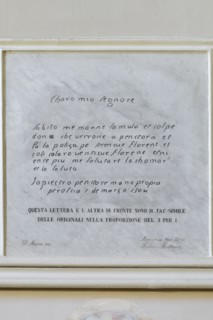 Città della Pieve (Italy, Umbria, province of Perugia), Oratorio Santa Maria dei Bianchi, copy of the second letter sent by Perugino on 1 March 1504 to the mayor of the Disciplinati della Vergine di C...
