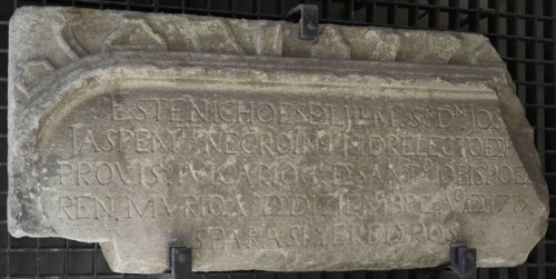 Tombstone of Josa Jaspe Montenegro, 1719