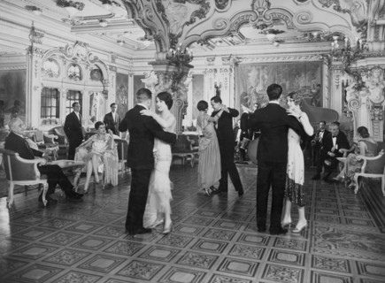 italie, saturnia, grand hotel, soirée dansante, années 1920