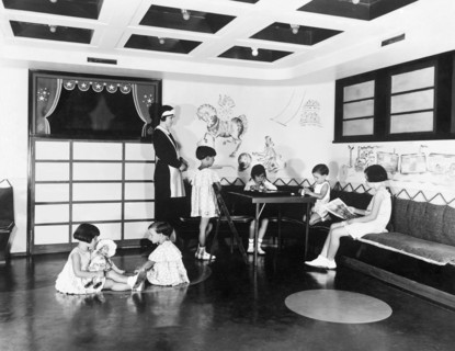 salle de jeux de première classe pour les enfants de victoria, années 1920