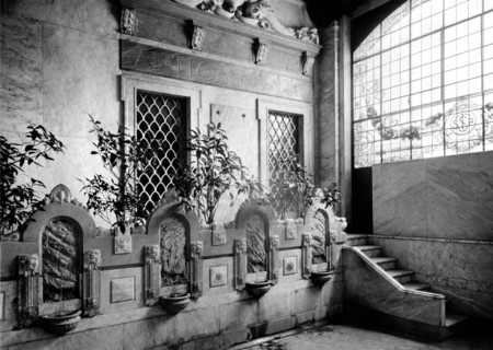 italie, san pellegrino, ancien palais-fontaine, début du 20e siècle