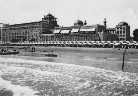 italie, venise, lido, hôtel excelsior palace, l'un des hôtels les plus luxueux d'europe, construit en style mauresque, 1915-1940