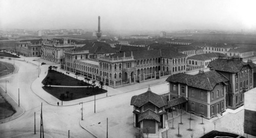 une vue de la ville de milan studios de la fin des années 1920.1927