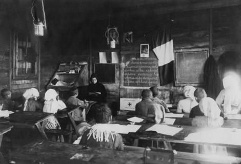 une école dans les marais Pontine 1915-40