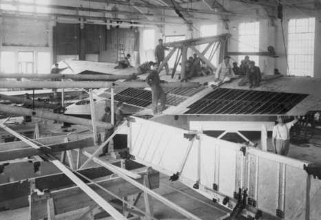 italie, monfalcone, ateliers aéronautiques, 1920-1930