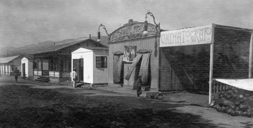 temporay houses building after the earthquake in messina 28th december 1908
