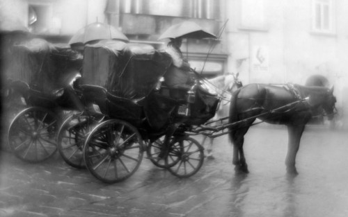 italy, campania, naples, carriages, about 1930