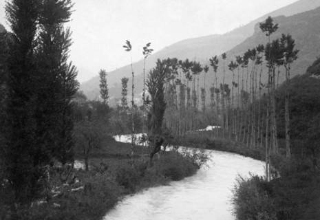 italy, umbria, nera river after scheggino, 30's