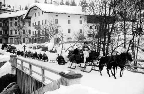 sledge, cortina d'ampezzo, 1910-1920