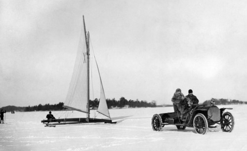 sport, ice sailing