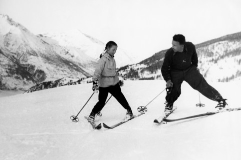 italy, ski school, 1955-58
