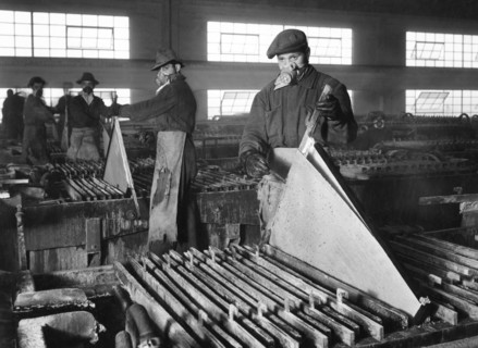 mining industry, electrolytic zinc, 1940-1950