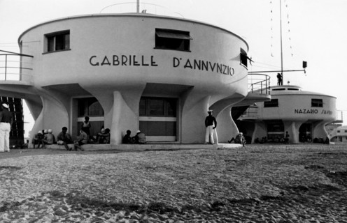 miramare di rimini, edificio tipico di colonia marina, 1930