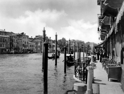 venise, grand hotel sur le grand canal, terrasse