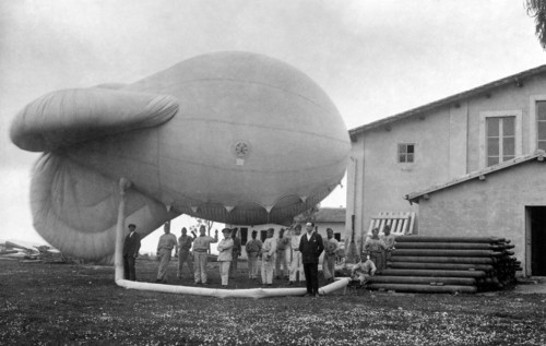aéronautique, ballon d'ivoire, prêt pour l'ascension, 1920