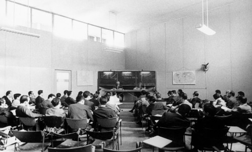 université, conférence en classe, 1964