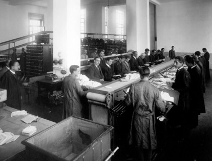 tri des lettres, 1920
