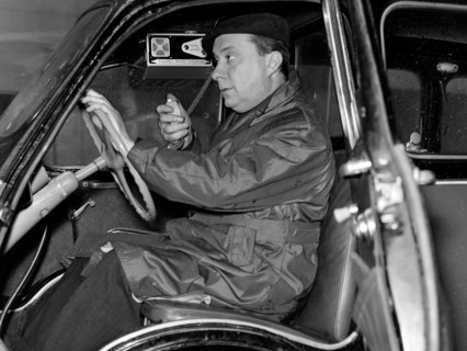 taxi avec radio-téléphone, 1960