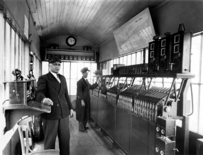 cabine ferroviaire avec appareil hydrodynamique, 1955