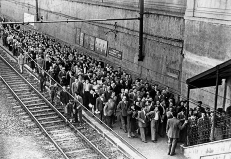 sortie aux chemins de fer du nord de milan, 1955
