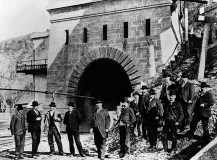 entrée du tunnel du sempione, 1956