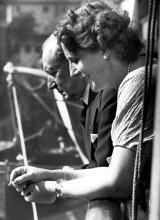 guglielmo marconi avec sa seconde épouse Maria Cristina Bezzi-Scali, 1936