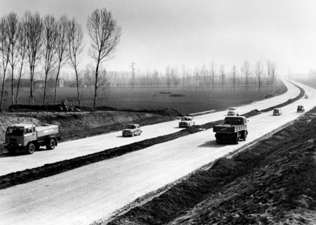 tronçon de somaglia, préparation de la tranchée, 1960