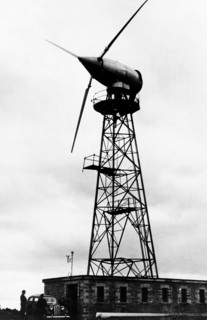 éolienne sur les îles orkney, 1959
