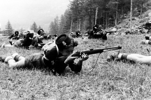 surveillance de jeunes soldats, 1930