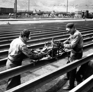soudage des rails, 1963