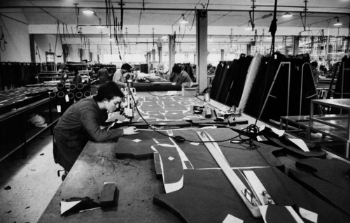 département de coupe de vêtements, 1963
