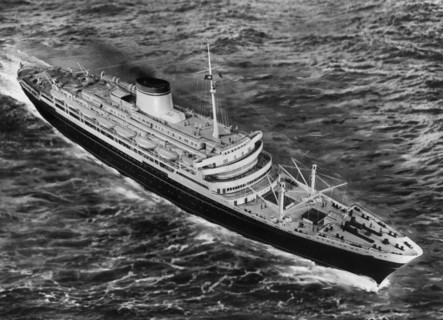 paquebot andrea doria en mer, 1951